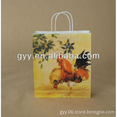 Mexican brown craft paper shopping bag